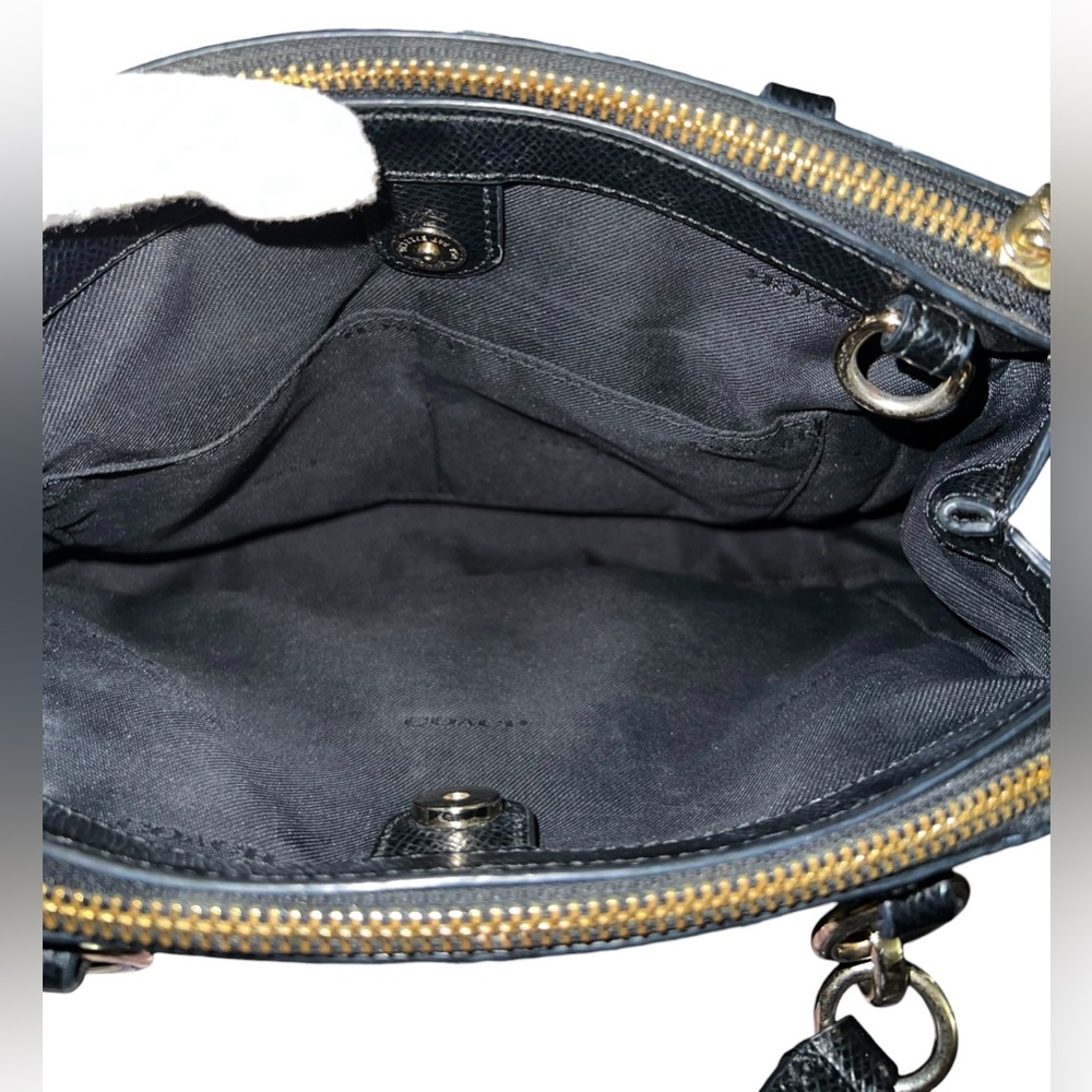 Coach Mini Christie Carryall Pebbled Leather Satchel - Picture 10 of 13